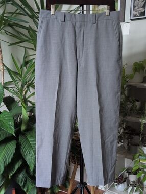 NWOT Lands' End Men's Gray Wool Dress Pants